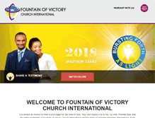 Tablet Screenshot of fountainofvictory.org